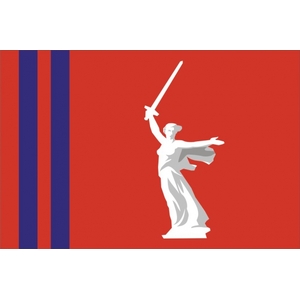 Флаг субъекта РФ Волгоградская область с логотипом