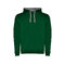 бутылочный зеленый/серый меланж