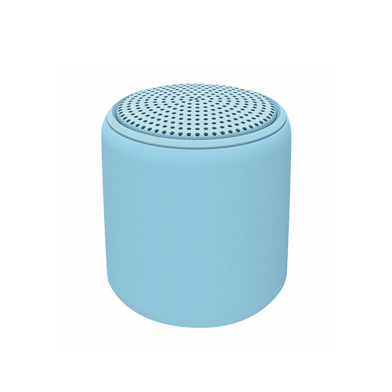 Беспроводная Bluetooth колонка Fosh, голубая-S с логотипом
