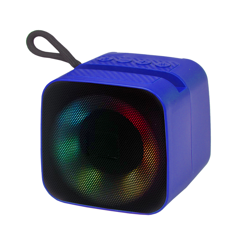 Беспроводная Bluetooth колонка Beat 5W, синий с логотипом