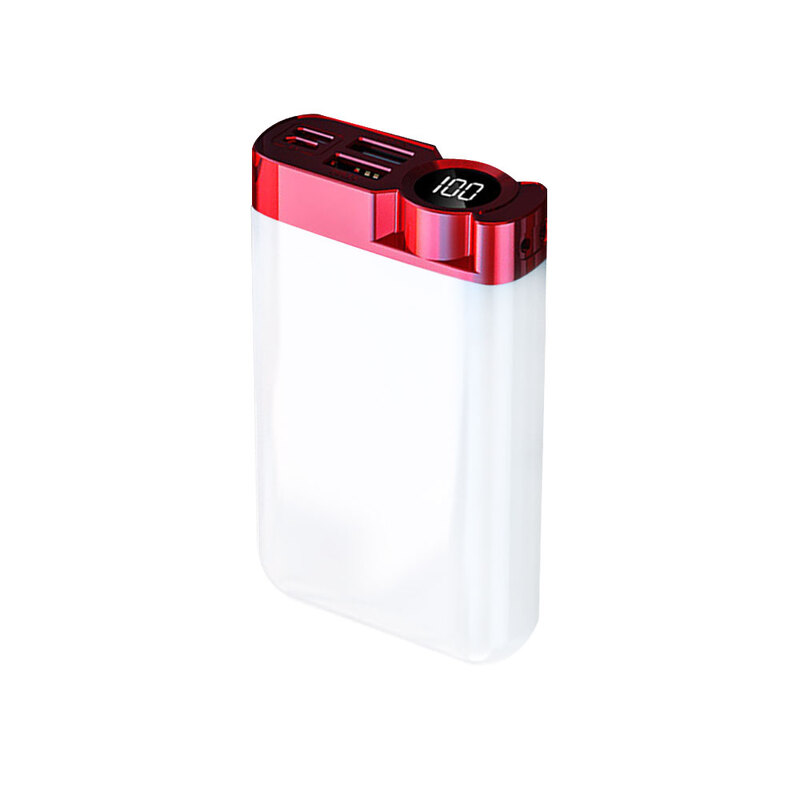 Внешний аккумулятор Strom, 10000 mAh, красный с логотипом