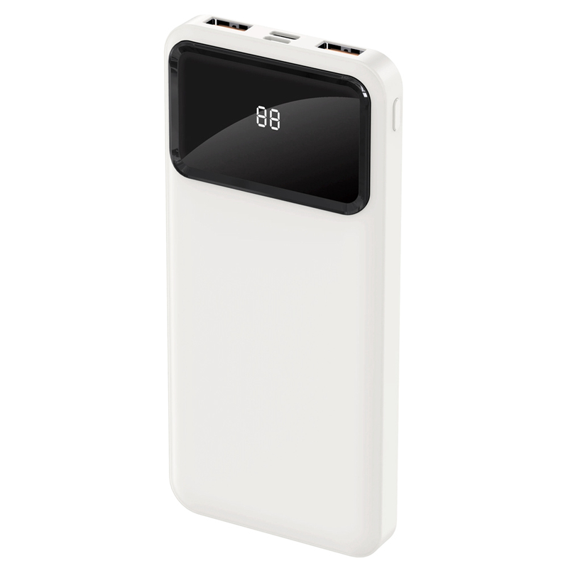 Внешний аккумулятор Cypher 10000 Mah, белый с логотипом