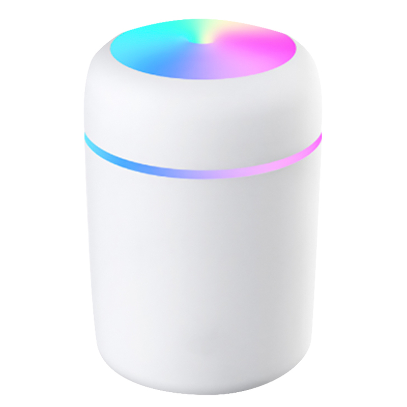 Светодиодный USB увлажнитель Aroma, белый с логотипом