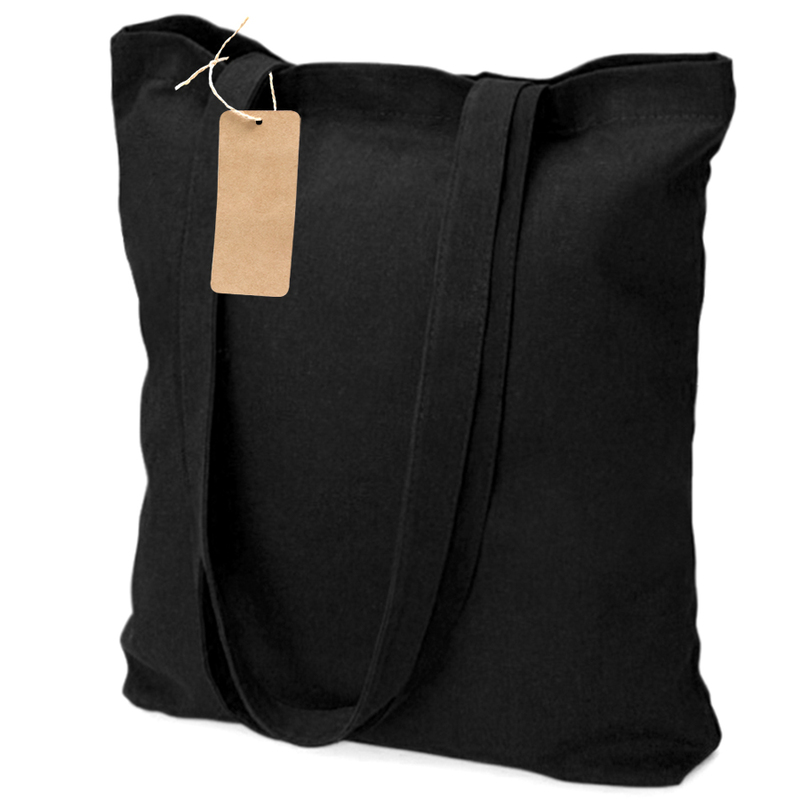 Сумка хозяйственная Bagsy easy To Go 105 г/м2, чёрная с логотипом