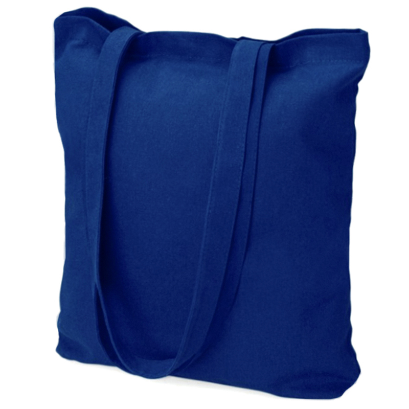 Сумка хозяйственная Bagsy Super 220 г/м2, тёмно-синяя с логотипом