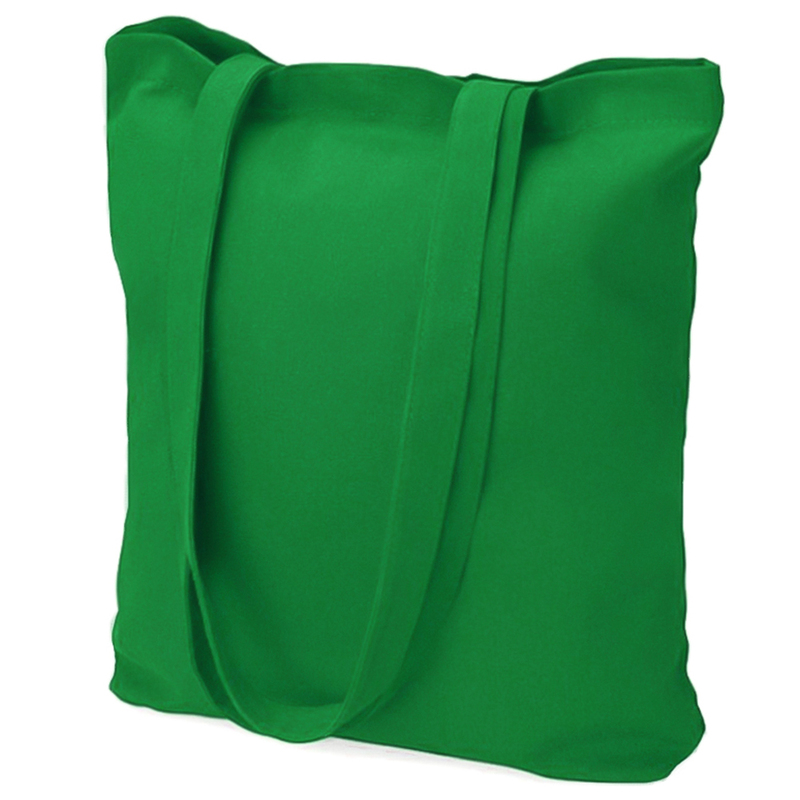 Сумка хозяйственная  Bagsy Super 220 г/м2, зелёная с логотипом