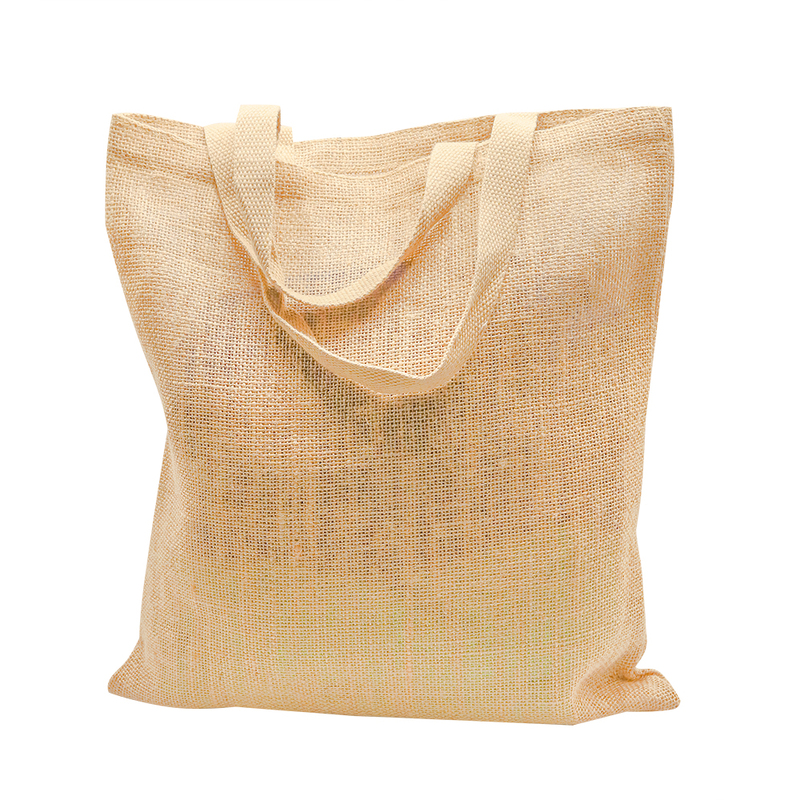 Сумка хозяйственная  Bagsy Jute 270 г/м2, бежевая с логотипом