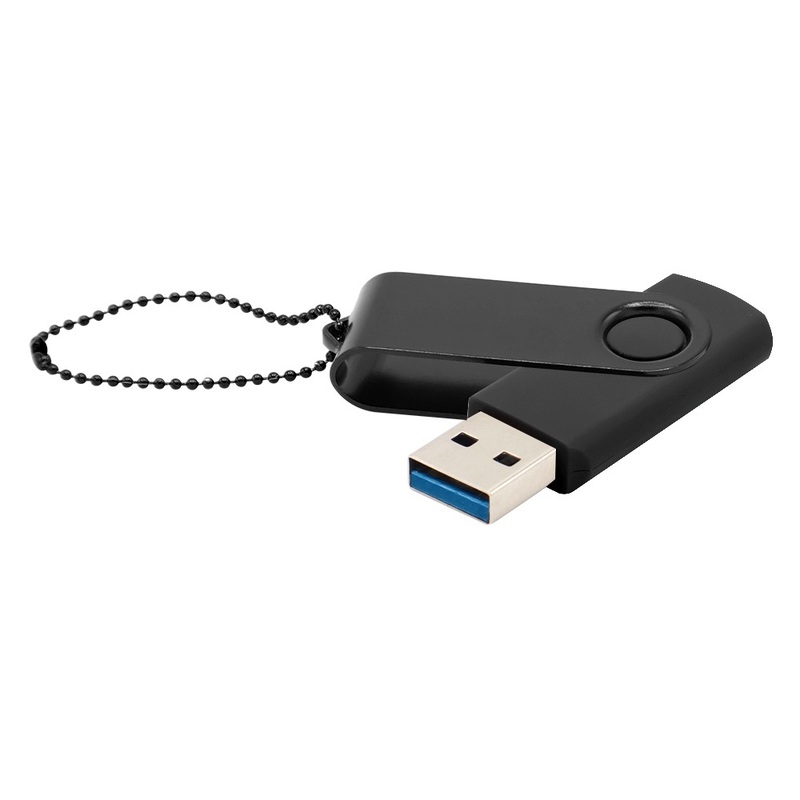 Флешка Designer To Go 3.0 USB 16Gb, черный с логотипом