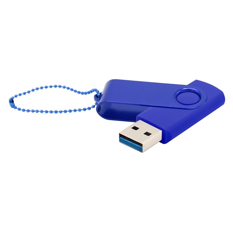 Флешка Designer To Go 3.0 USB 64Gb, синий с логотипом