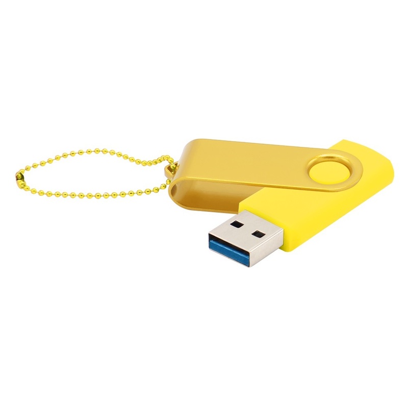 Флешка Designer To Go 3.0 USB 64Gb, желтый с логотипом