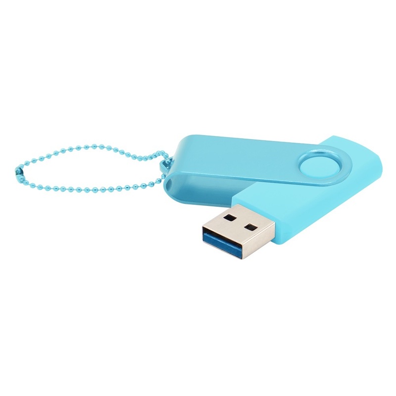 Флешка Designer To Go 3.0 USB 64Gb, бирюзовый с логотипом