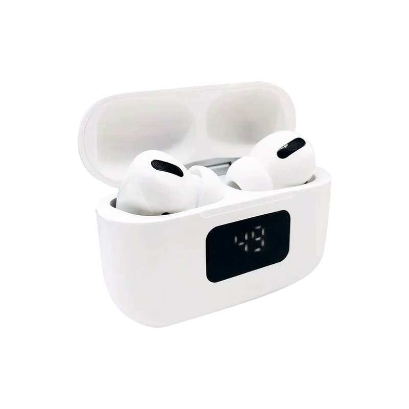 Наушники беспроводные Bluetooth Mobby i58, белые с логотипом