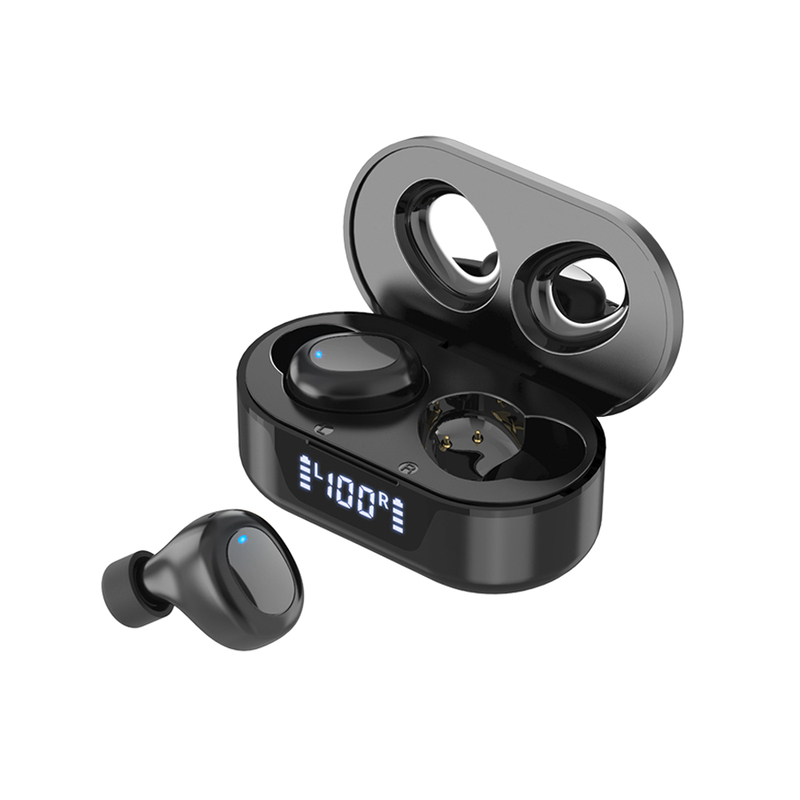 Наушники беспроводные  Bluetooth Gubber TW16, черные с логотипом