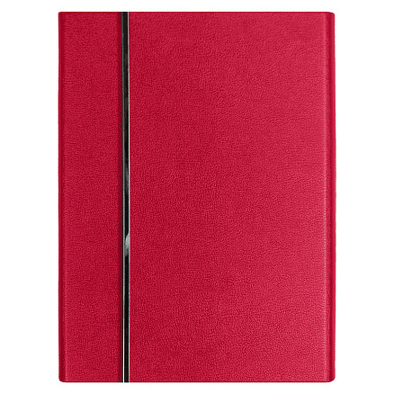 Ежедневник Alfa Bird Petrus A5, красный, недатированный, в твердой обложке с металлическим элементом с логотипом