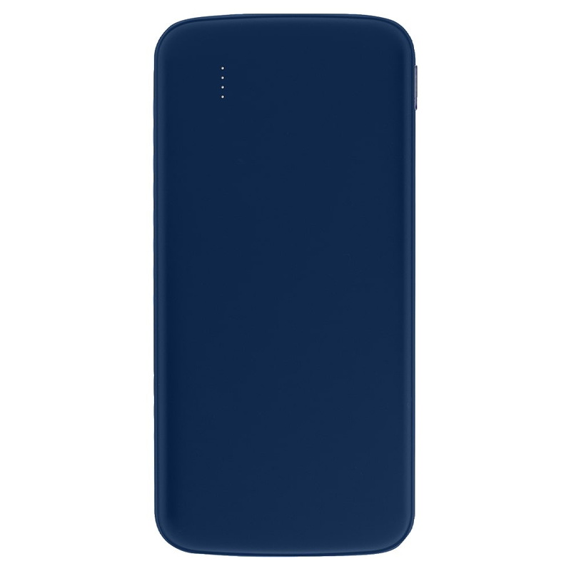Внешний аккумулятор «Universal» 10 000 mAh, синий с логотипом
