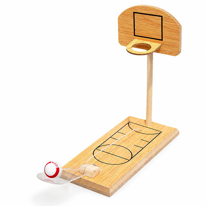 Настольная игра мини-баскетбол Win Shot, бежевый с логотипом