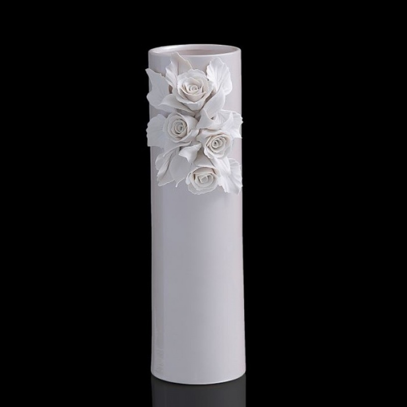 Ваза Beige Rose Stretto с логотипом