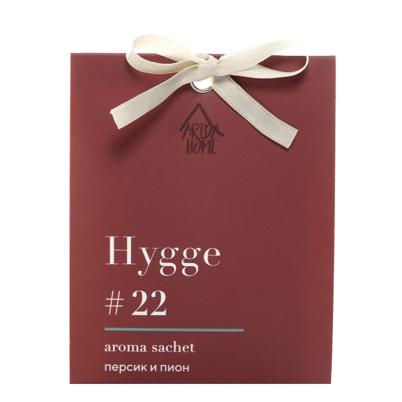 Аромасаше HYGGE #22 Персик и пион с логотипом