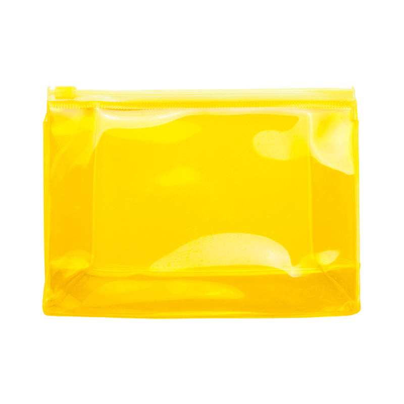 Косметичка CARIBU, Желтый с логотипом