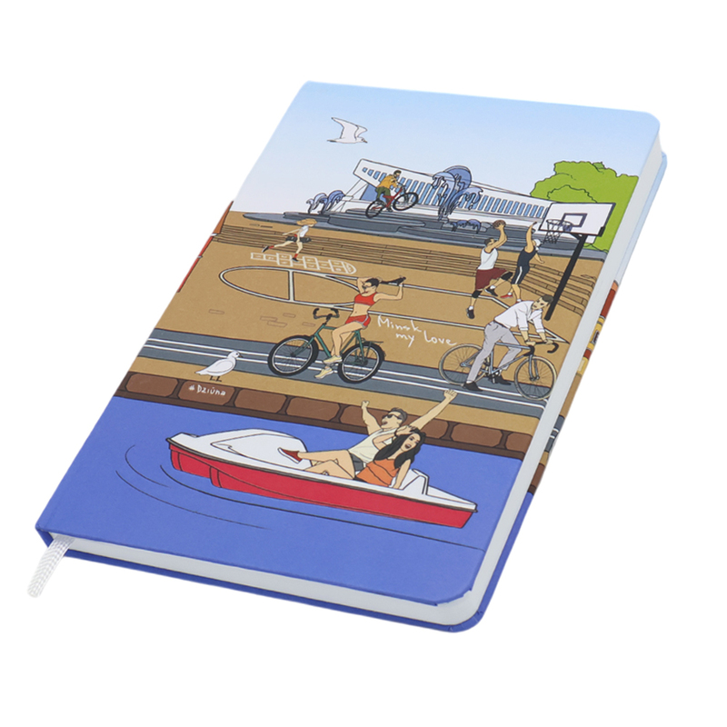 Записная книжка A6 Dziuna Немига в линейку 10,5 x 16 см с логотипом