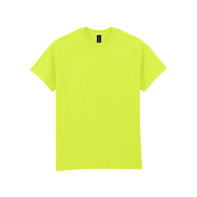 Футболка ULTRA COTTON, ЖЕЛТЫЙ НЕОН L с логотипом