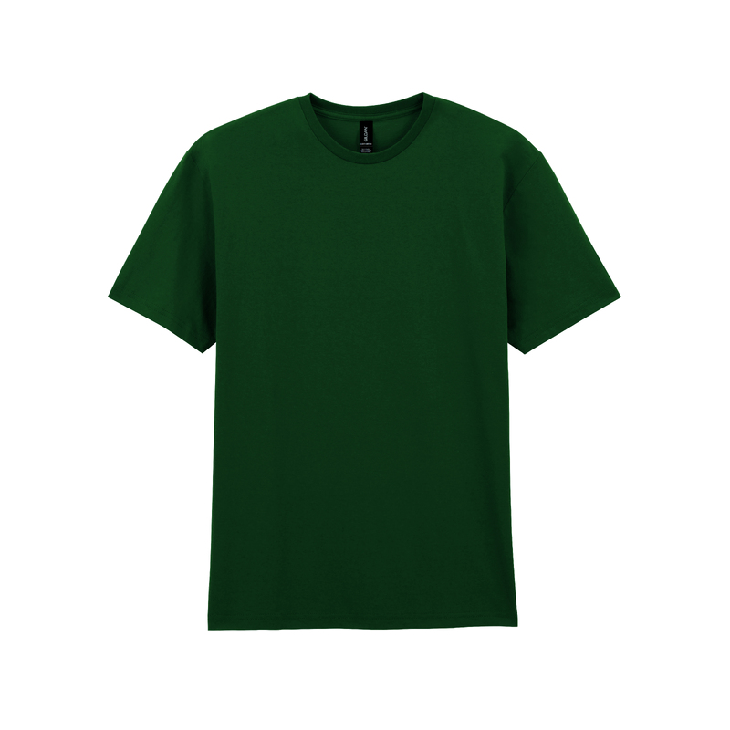 Футболка LIGHT COTTON, ТЕМНО-ЗЕЛЕНЫЙ 2XL с логотипом