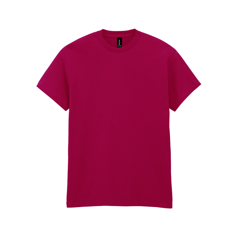 Футболка HEAVY COTTON, ТЕМНО-ВИШНЕВЫЙ 2XL с логотипом