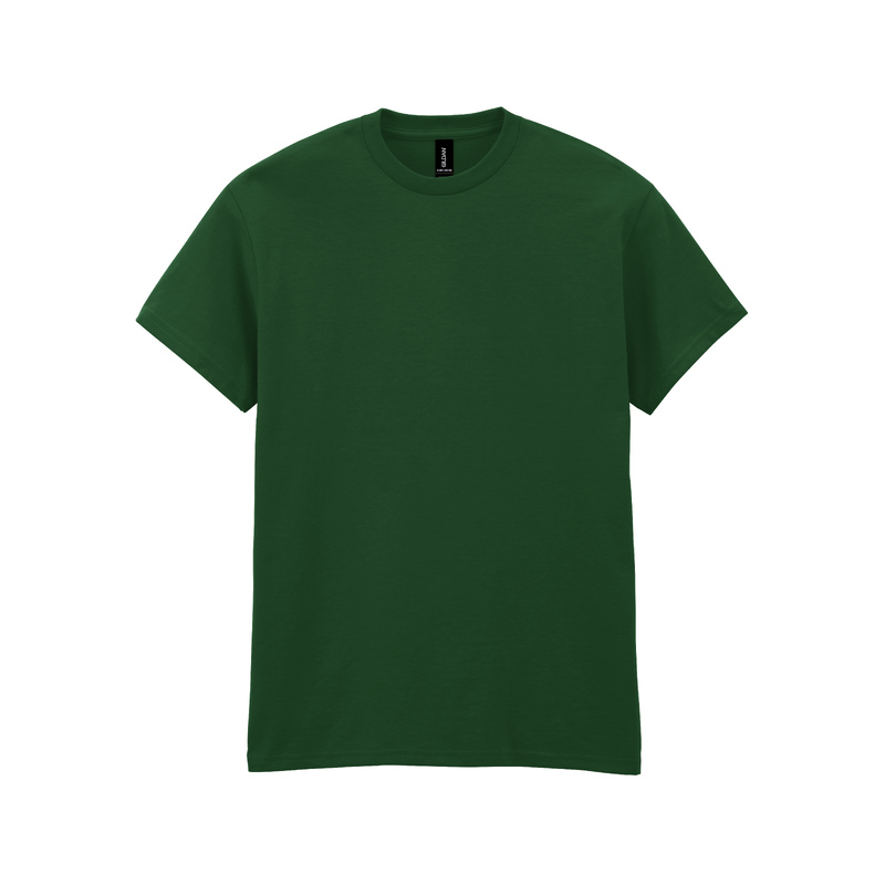 Футболка HEAVY COTTON, ТЕМНО-ЗЕЛЕНЫЙ 4XL с логотипом