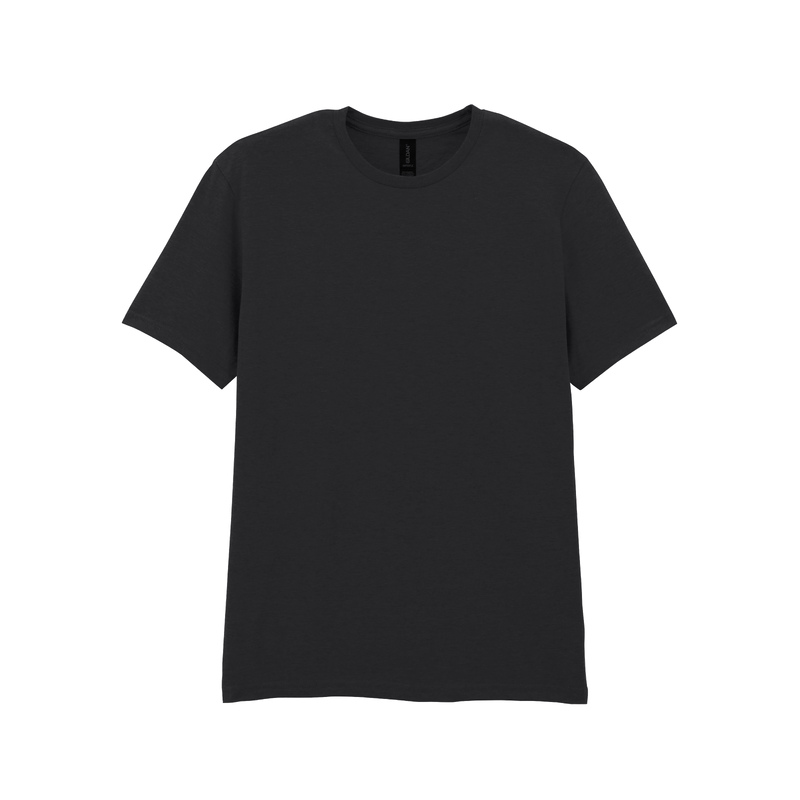 Футболка SOFTSTYLE, ЧЕРНЫЙ 4XL с логотипом