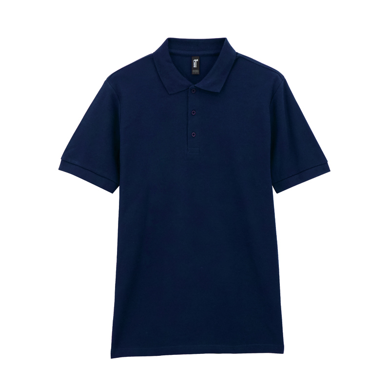 Футболка поло PREMIUM COTTON ADULT DOUBLE PIQUE, МОРСКОЙ СИНИЙ 3XL с логотипом