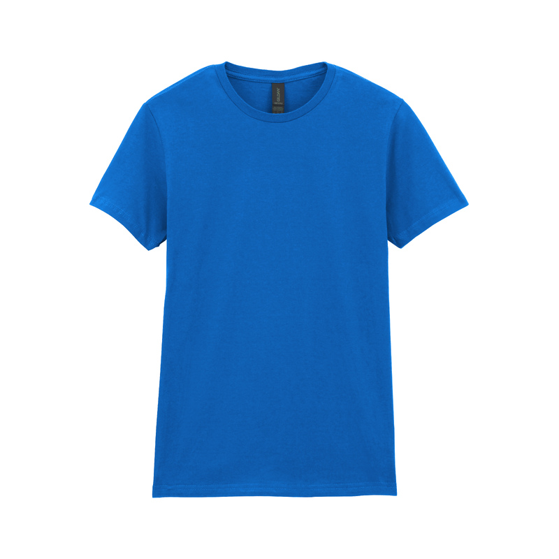 Футболка SOFTSTYLE WOMAN, КОРОЛЕВСКИЙ СИНИЙ 2XL с логотипом