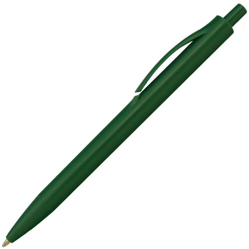 Ручка шариковая IGLA COLOR, пластиковая, зеленая 3425 с логотипом