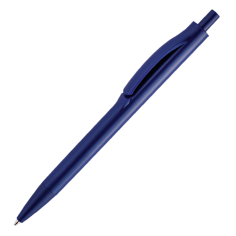 Ручка шариковая IGLA COLOR, пластиковая, синяя с логотипом