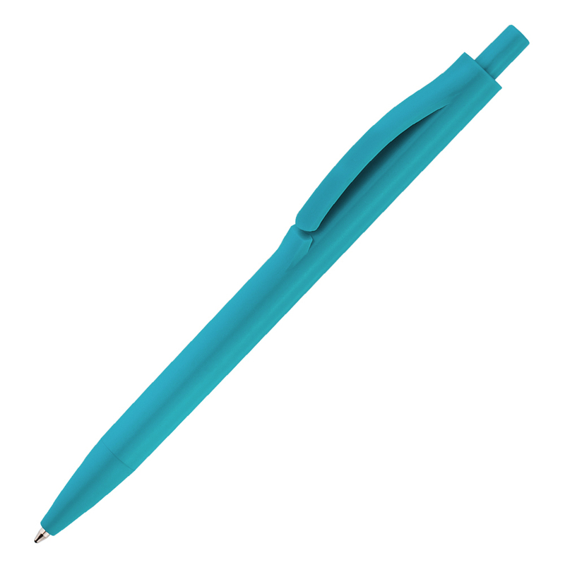 Ручка шариковая IGLA COLOR, пластиковая, бирюзовая 320с с логотипом