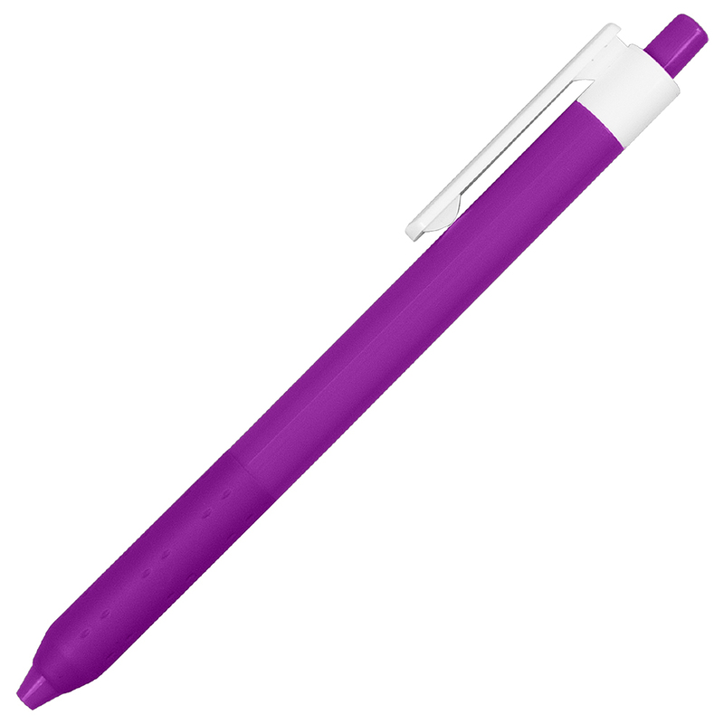 Ручка шариковая Alana Color, пластиковая, фиолетовая с логотипом