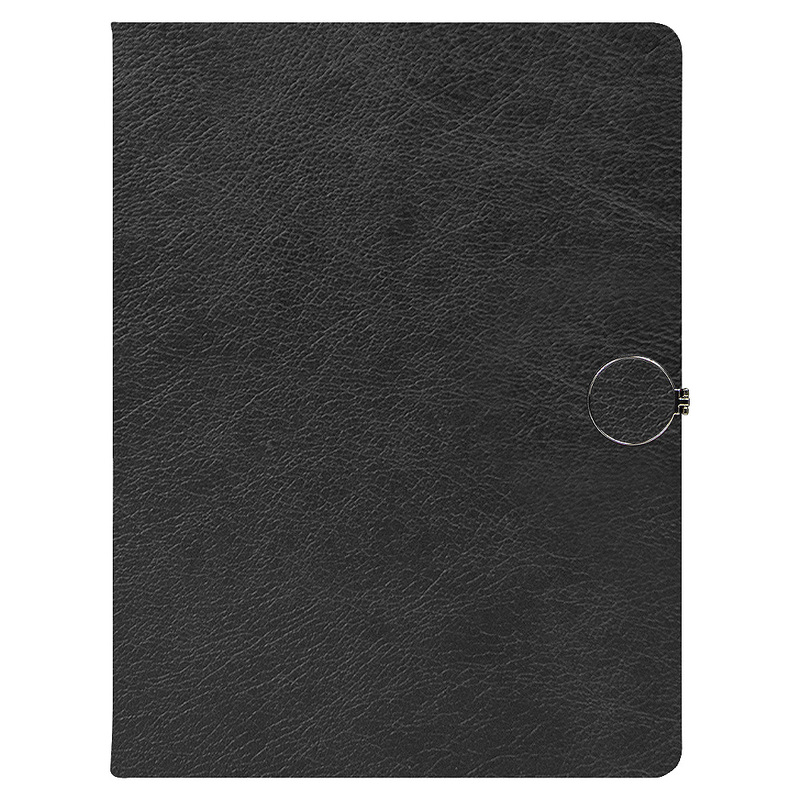 Ежедневник Alfa Omega Mocca Business Edition B5, в твердой обложке, с магнитной застежкой, черный, в подарочной коробке с логотипом