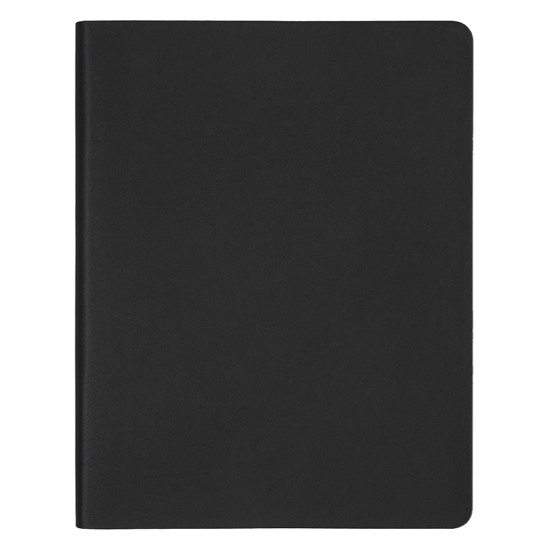 Еженедельник Urban Soft Touch Latte  A4, черный, недатированный, в полугибкой обложке с логотипом
