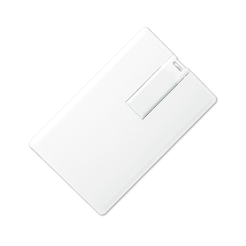 Флеш накопитель USB 2.0 в виде кредитной карты 16GB, пластик, белый с логотипом