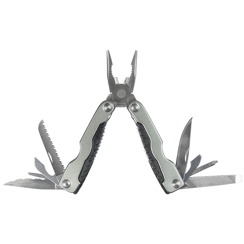 Мультитул Tools Hann (мультиинструмент) 11 в 1 в подарочной коробке, темно-серый с логотипом
