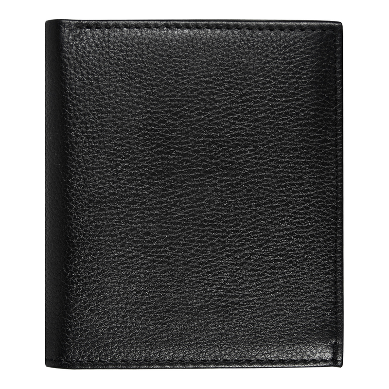 Кошелек с картхолдером для кредитных карт вертикальный Leather Plain из нат. кожи с логотипом