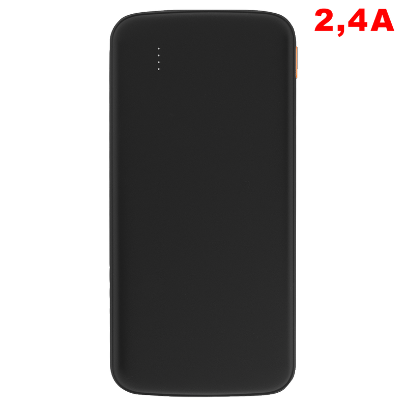 Внешний аккумулятор «Universal», 10 000 mAH, 5V 2.4 A, черный с логотипом