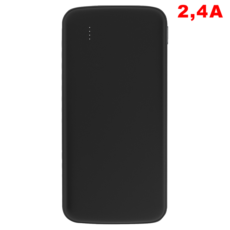 Внешний аккумулятор «Universal», 10 000 mAH, 5V 2.4 A ,черный с логотипом