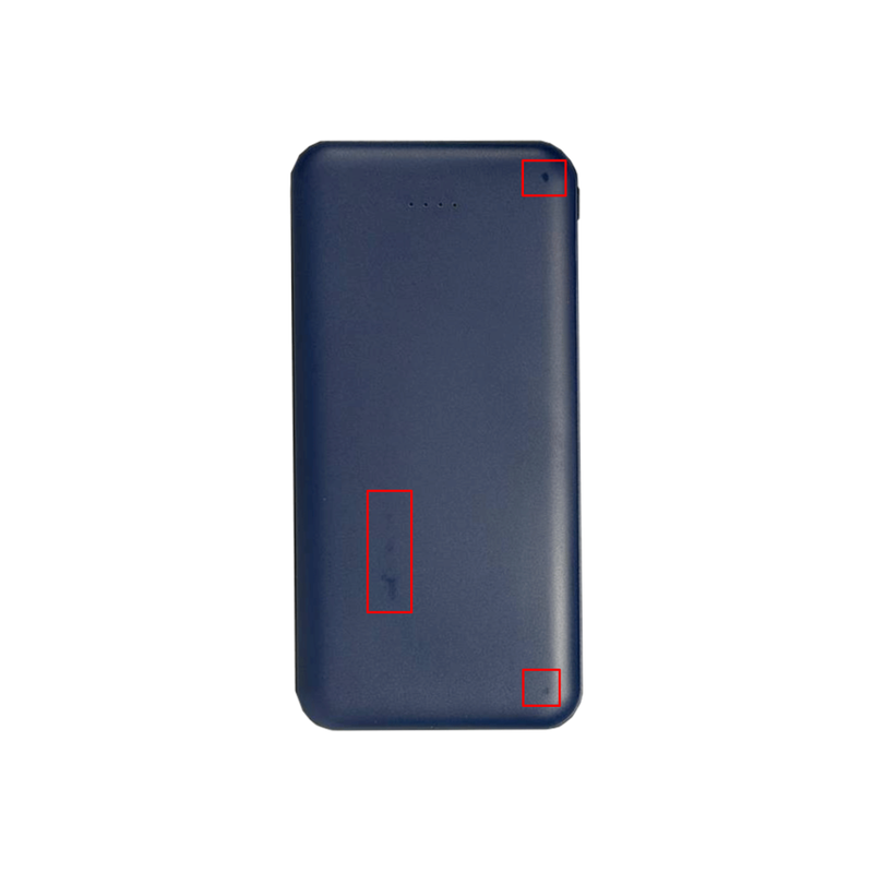 Внешний аккумулятор (powerbank) «Amper», 10 000 mAH, 5V 2.0 A, темно-синий с логотипом