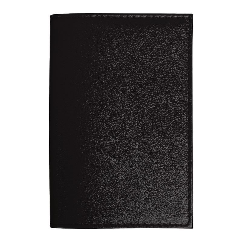 Обложка для автодокументов Leather Sky Matt Sun из натуральной кожи, черная с логотипом