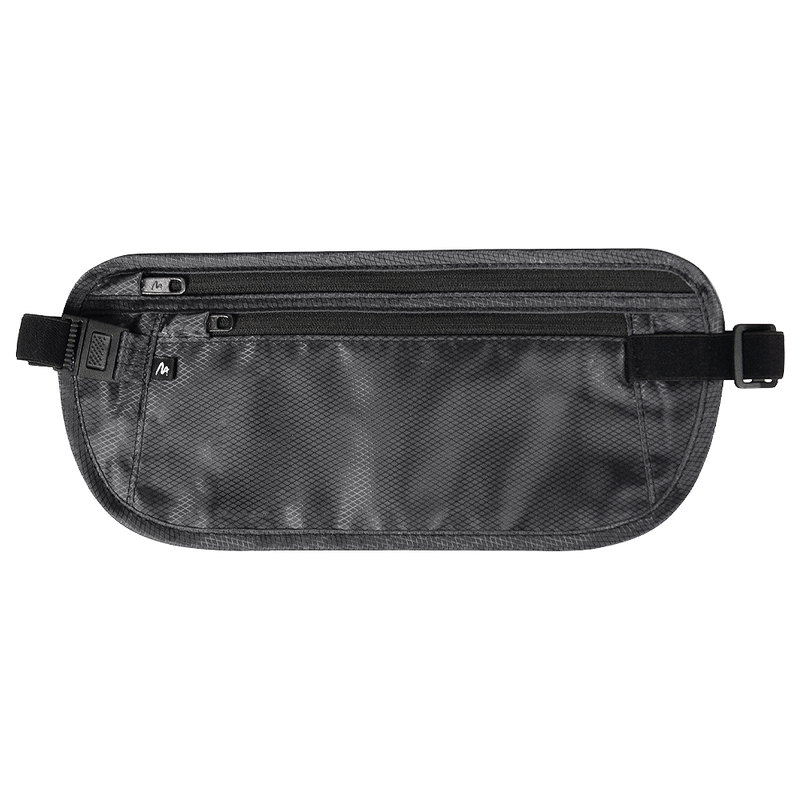 Поясной кошелек Comfort Travel Money Belt, темно-серый с логотипом