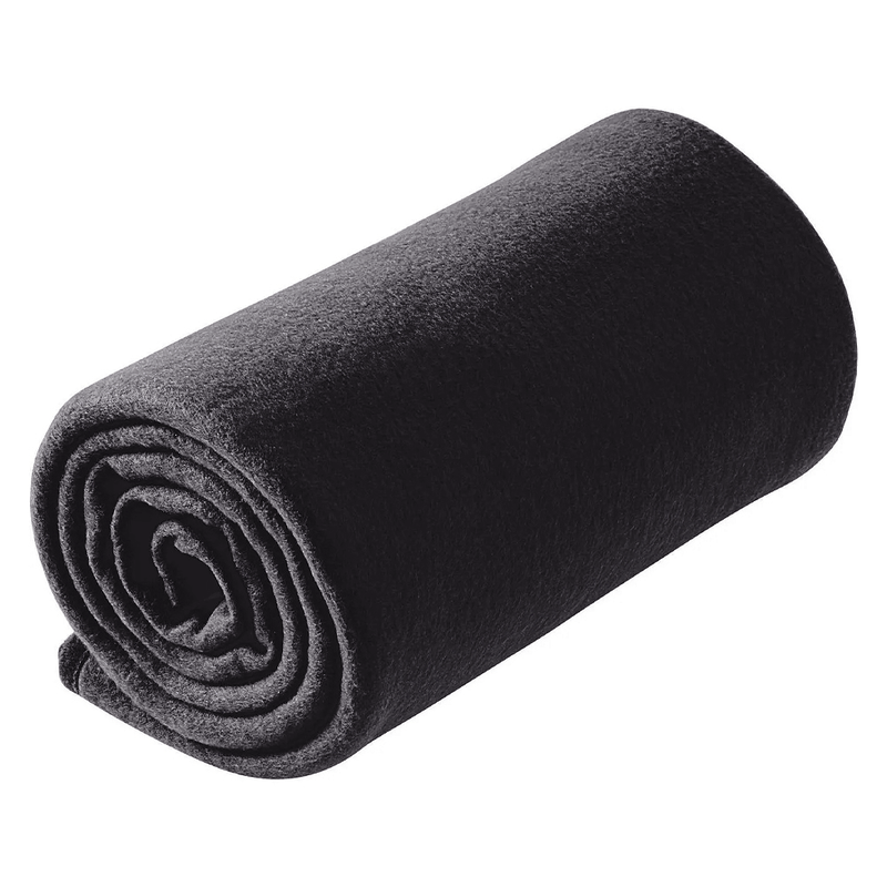 Плед дорожный флисовый Comfort Travel Blanket Warm, темно-серый, размер 152*127 см с логотипом