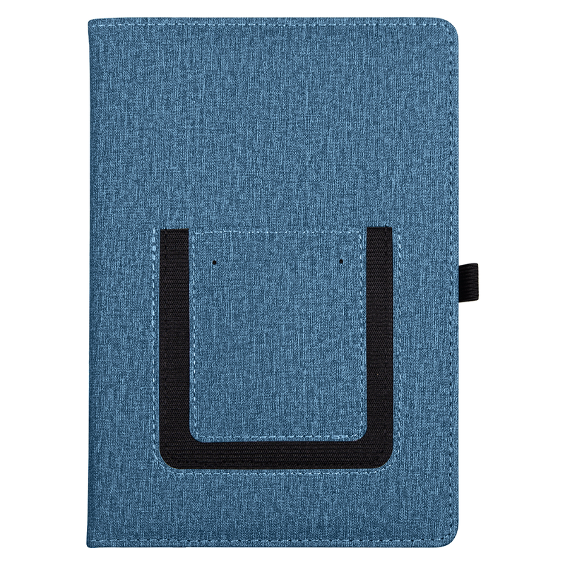 Ежедневник  Smart Wallet Cambric  A5, синий, недатированный, в твердой обложке с поролоном с логотипом