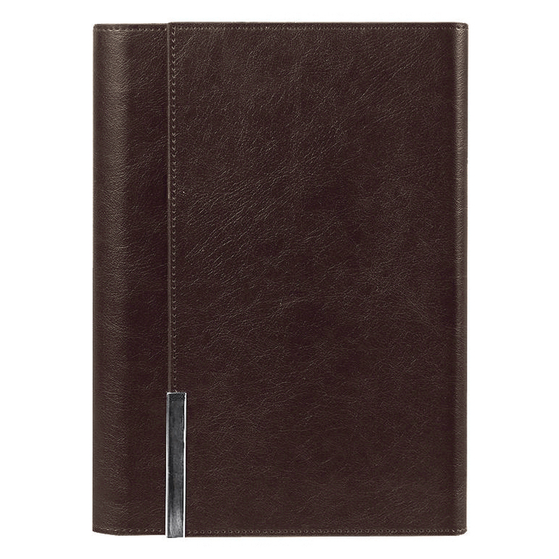 Ежедневник в суперобложке Country Liberty Mocca A5+, коричневый, недатированный, в твердой обложке с логотипом