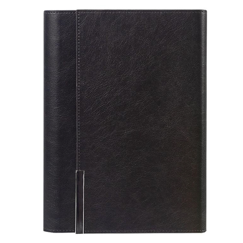Ежедневник в суперобложке Country Liberty Mocca NUBA A5+, черный, недатированный, в твердой обложке с логотипом