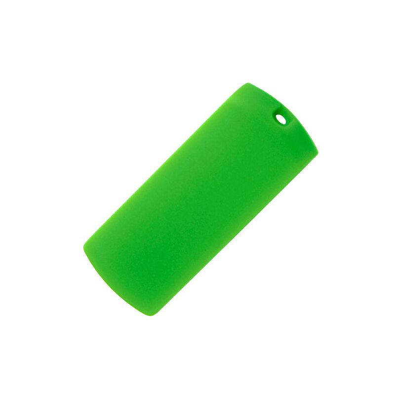 Скоба для флеш накопителя Goodram Colour, пластик, зеленый с логотипом